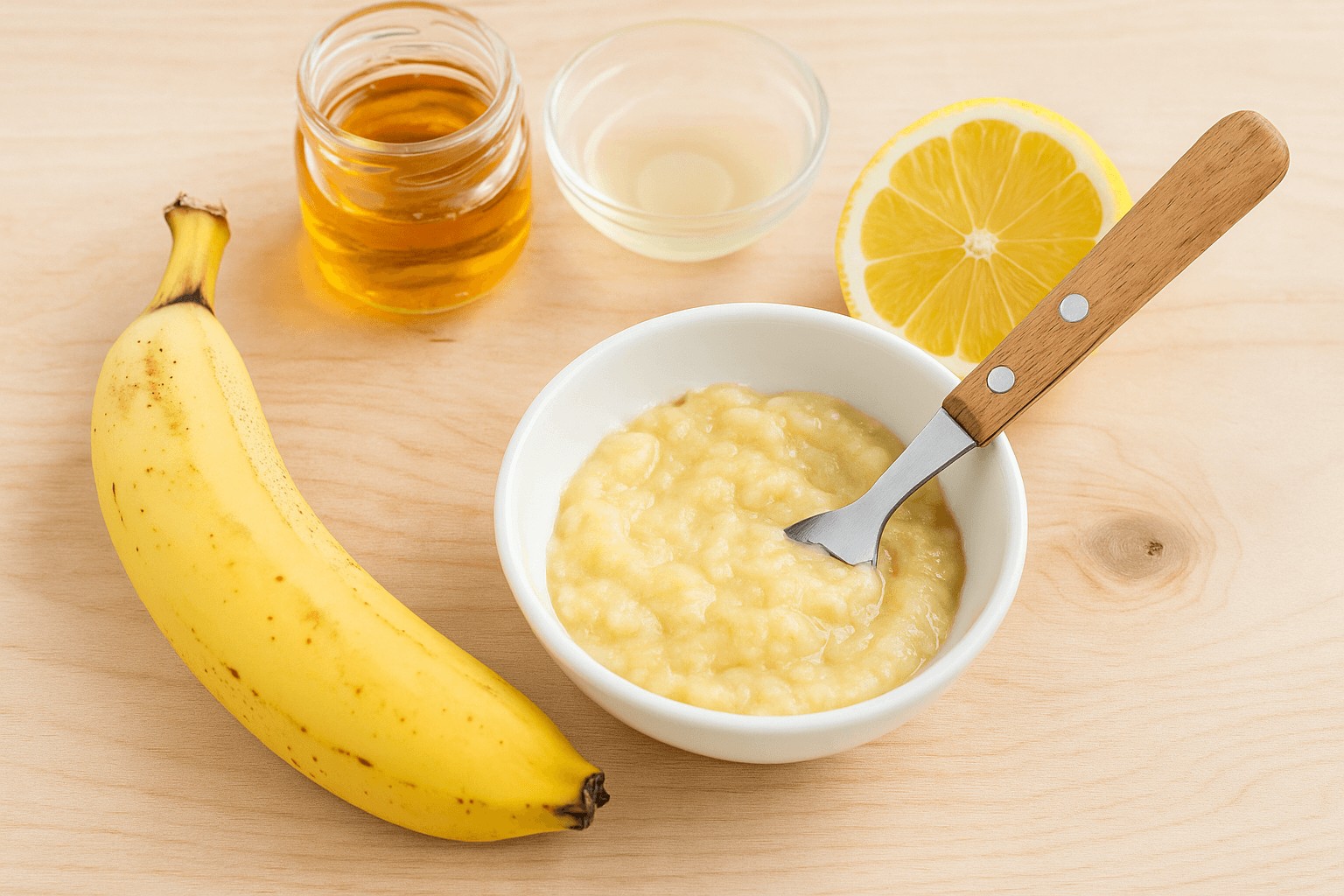 banános citromos maszk