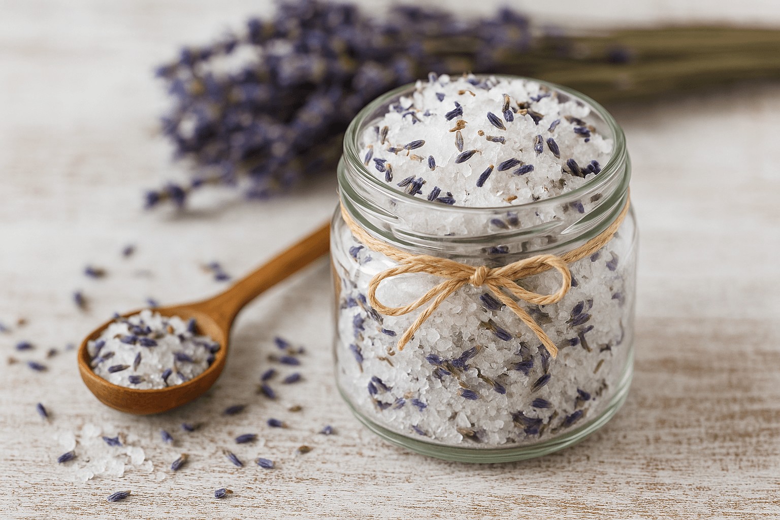 házi levendulás fürdősó