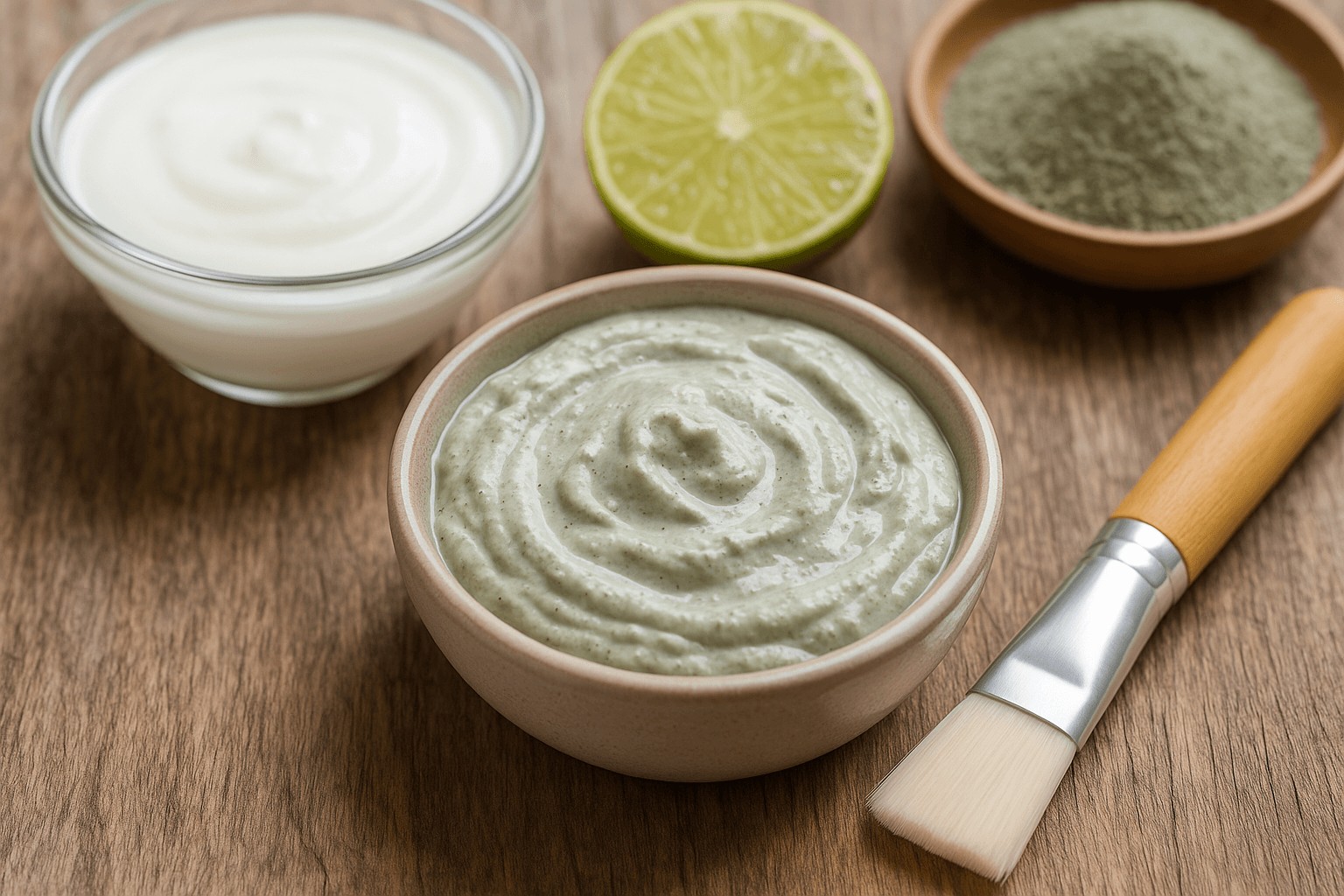 joghurtos agyagos maszk