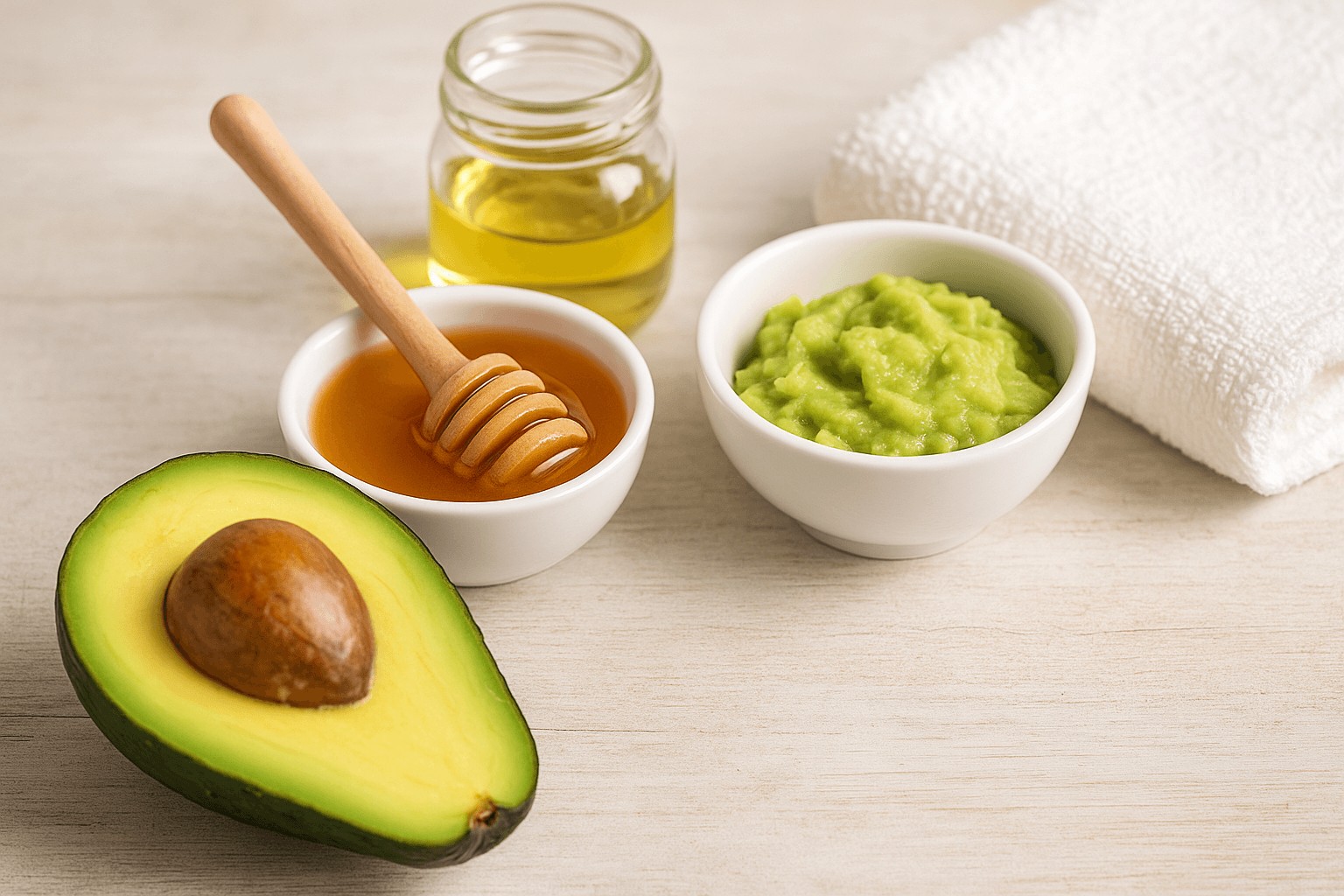 mézes avokádós maszk