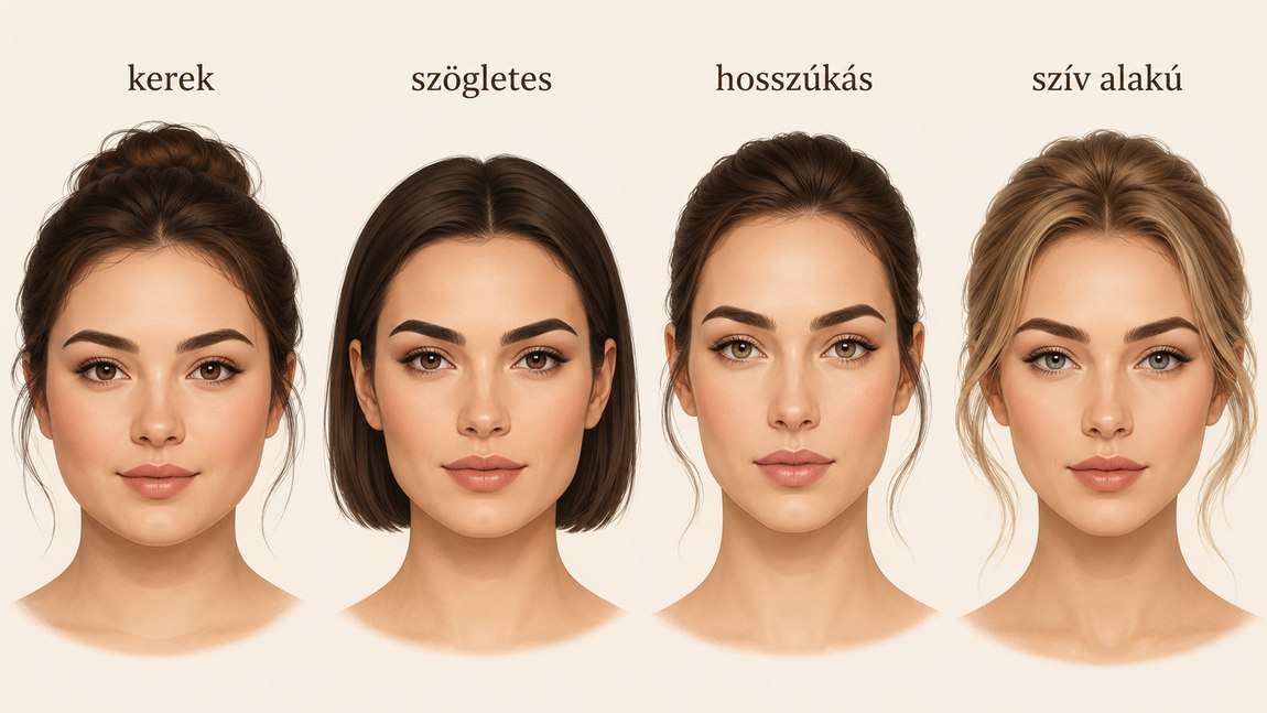 Arcformák és a hozzájuk illő szemöldök